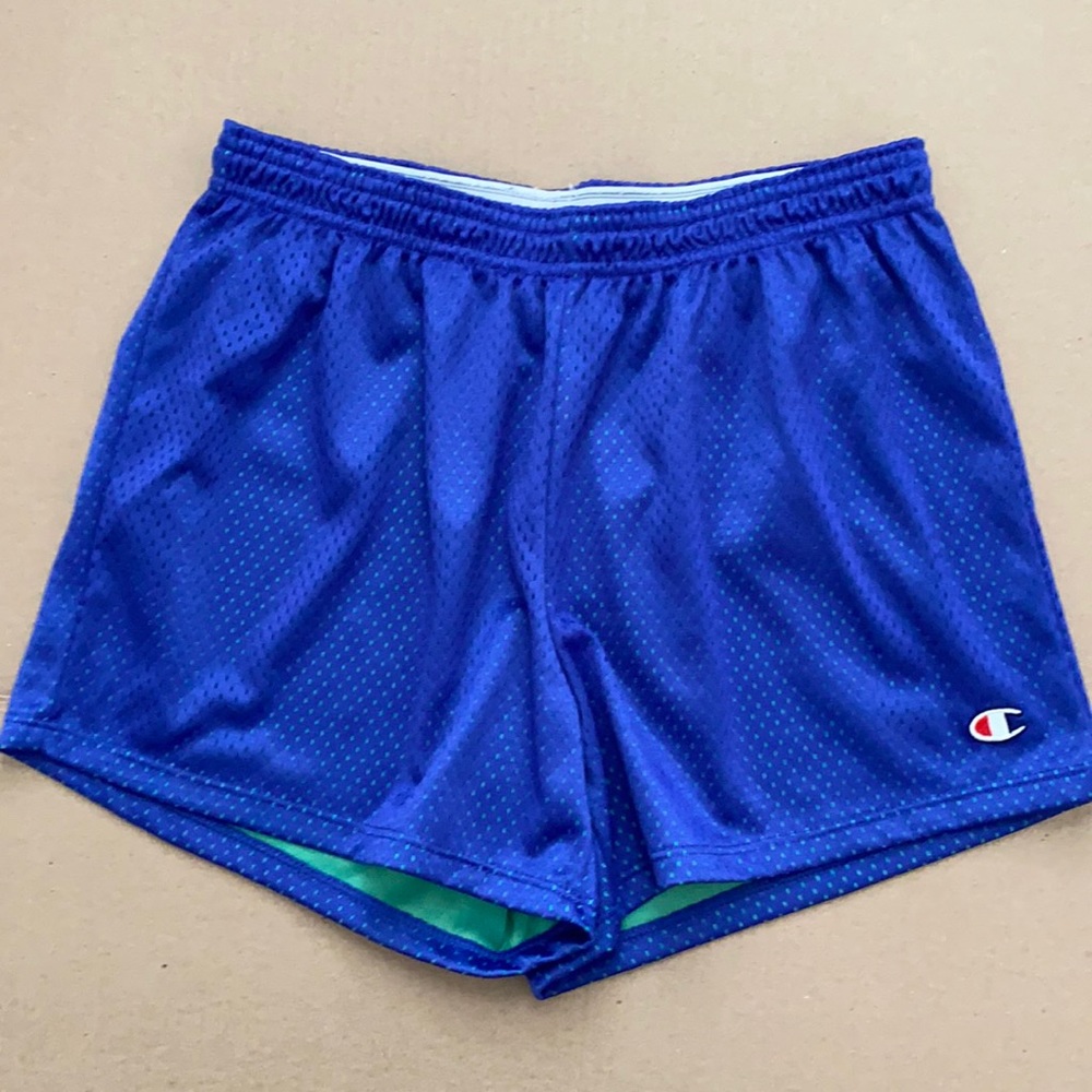 Champion blue athletic shorts, small